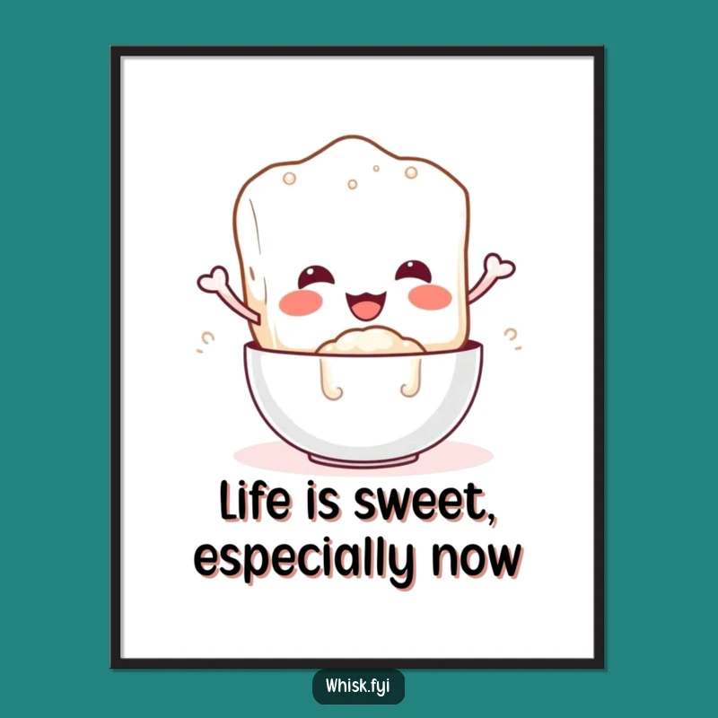 Sweet Sugar Cube Art Print: Free Printable Humor for a Deliciously Funny Home Decor