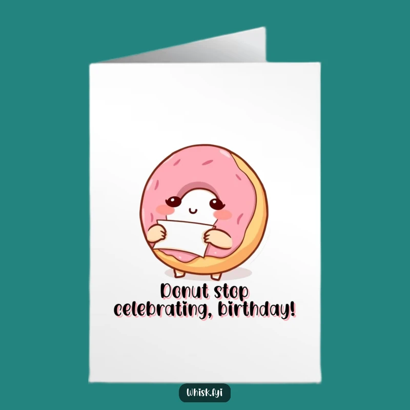 Free Printable Birthday Card: Donut Planner - Funny Treat Downloadable Gift!