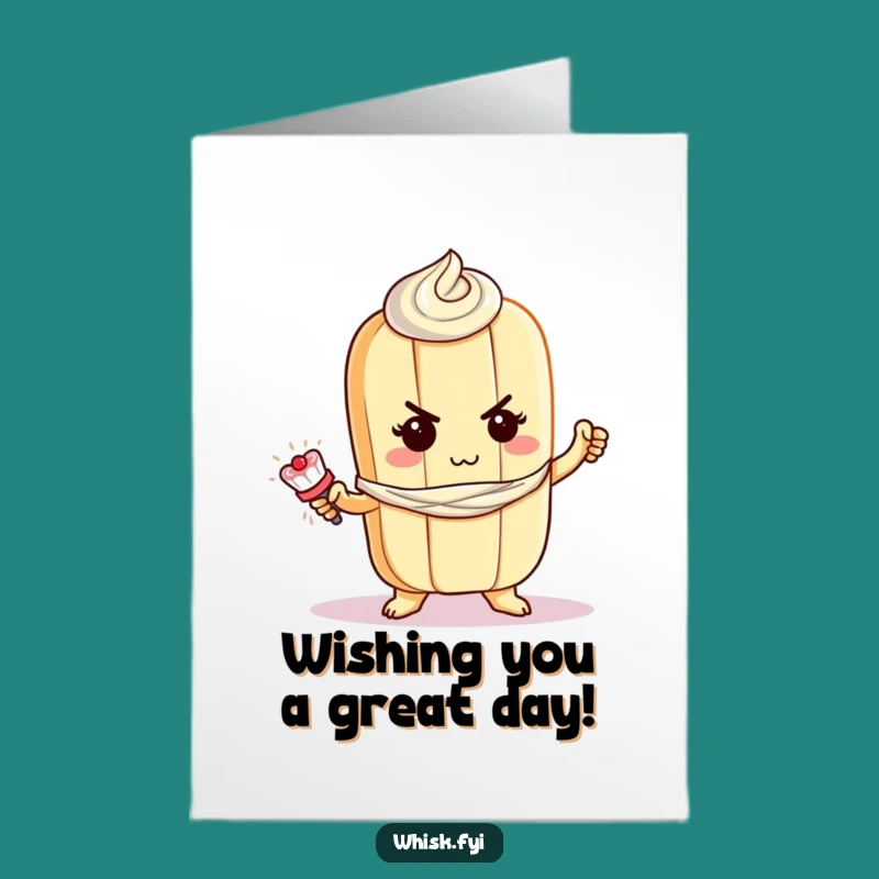 Free Printable Birthday Card: Baguette Frosting Fun for a Hilariously Sweet Celebration