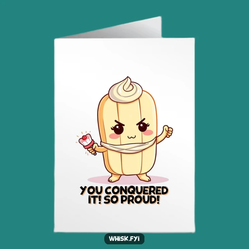 Free Printable Congrats Card: Brave Baguette Frosting for a Sweet, Delicious Achievement