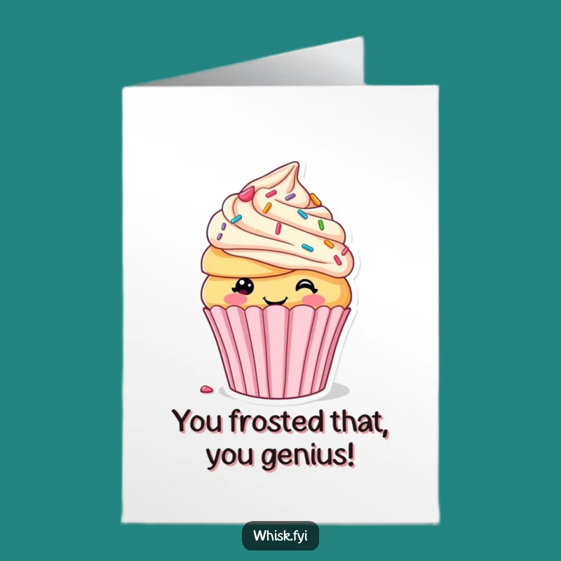 Free Printable Congratulations Card Cupcake Decorating - Funny Downloadable Sweet Success Greeting