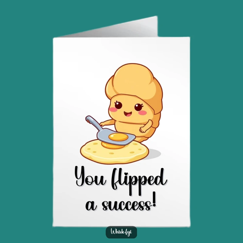 Free Printable Croissant Congrats Card Funny Downloadable Gift for Culinary Triumphs