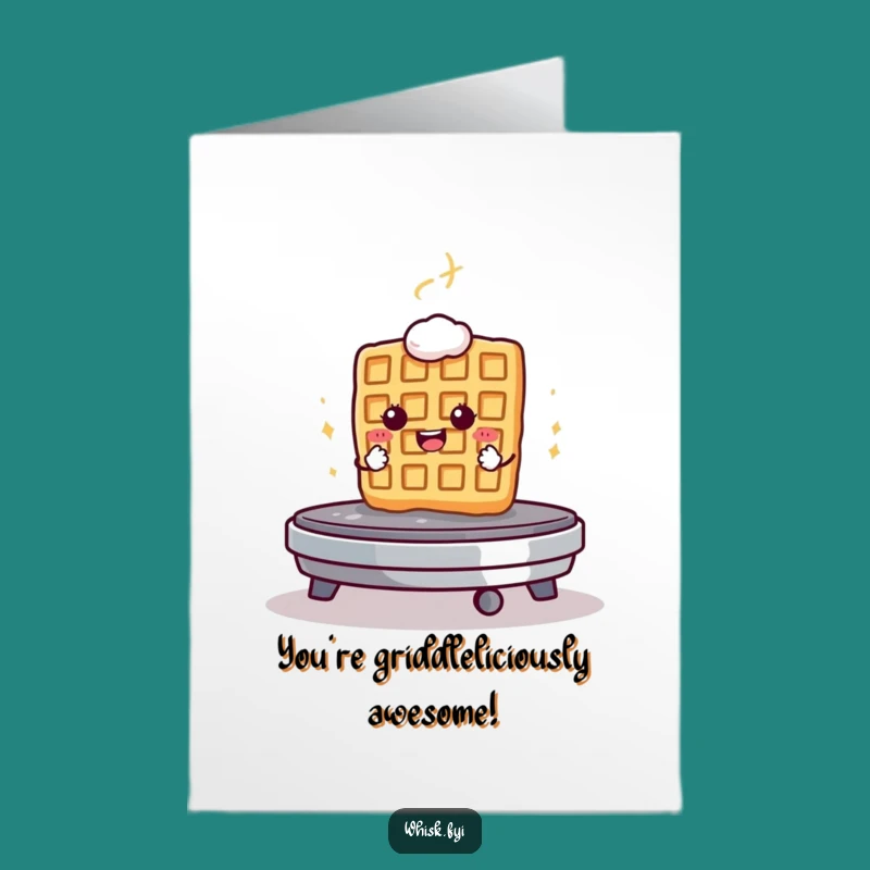 Free Printable Congrats Card: Waffle Grit Funny Downloadable Gift