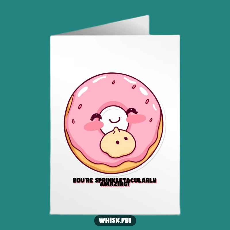 Free Printable Congrats Card: Donut Frosting Funny Downloadable Gift