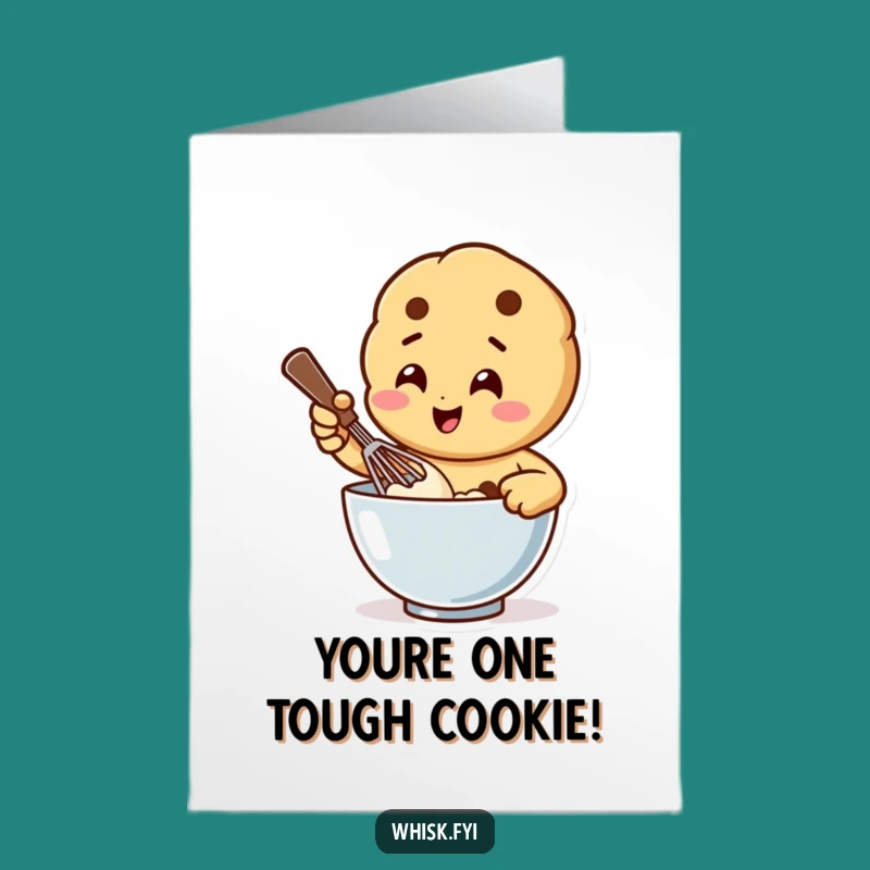 Free Printable Congrats Card: Joyful Cookie Whisking, Hilarious Downloadable Gift for Sweet Success!