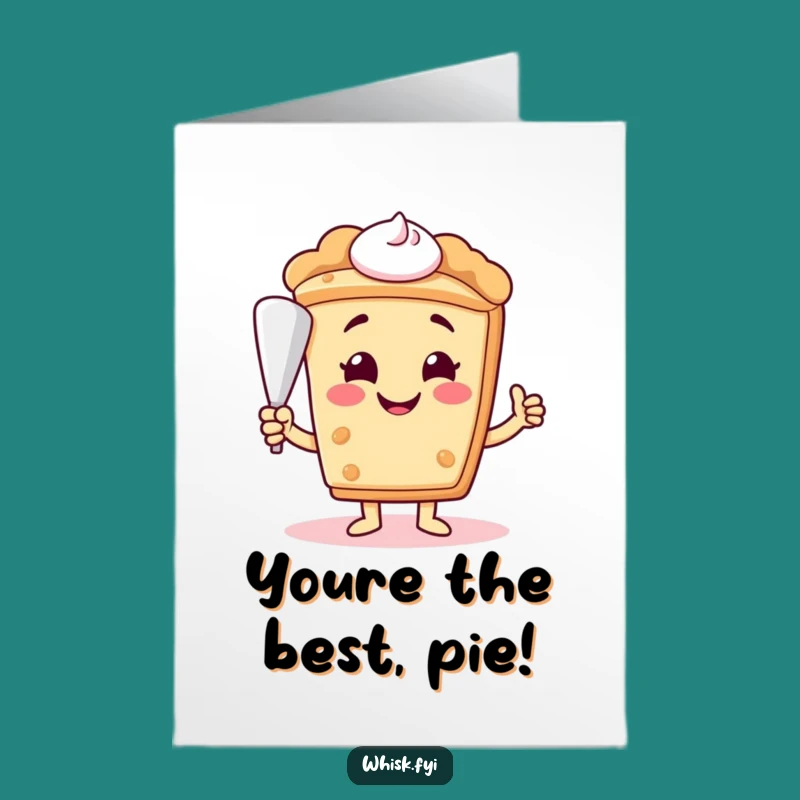 Pie Slice Pip Congrats Card Free Printable - Cheerful Downloadable Gift