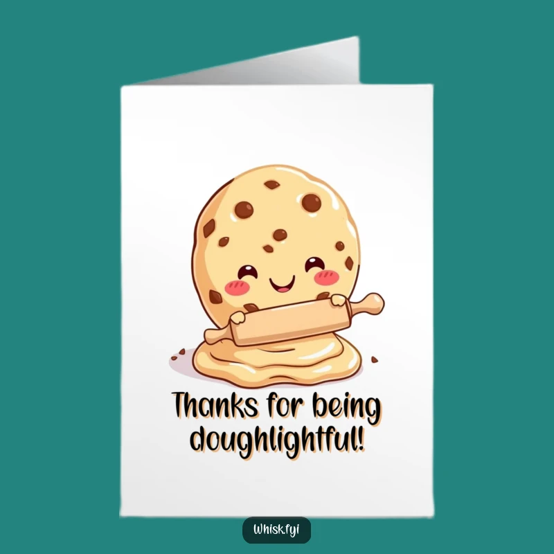 Free Printable Thank You Cookie Card: Funny Baker Appreciation Downloadable