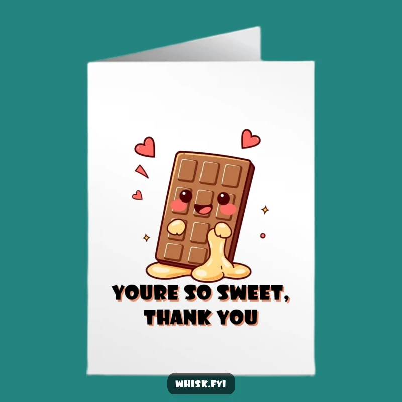 Thank You Chocolate Card: Free Printable Gratitude with a Happy Sigh!