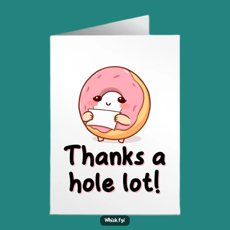 Free Printable Thank You Card: Donut Planner - Thoughtful Downloadable Gift!