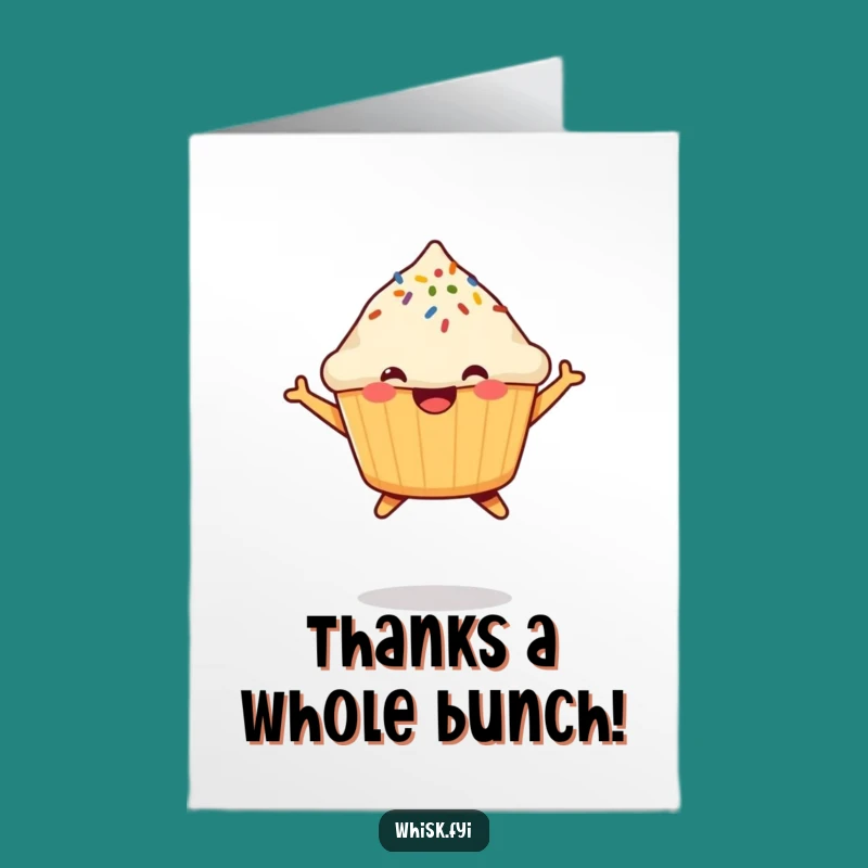 Free Printable Thank You Muffin Card: Sprinkle Surprise Gift!