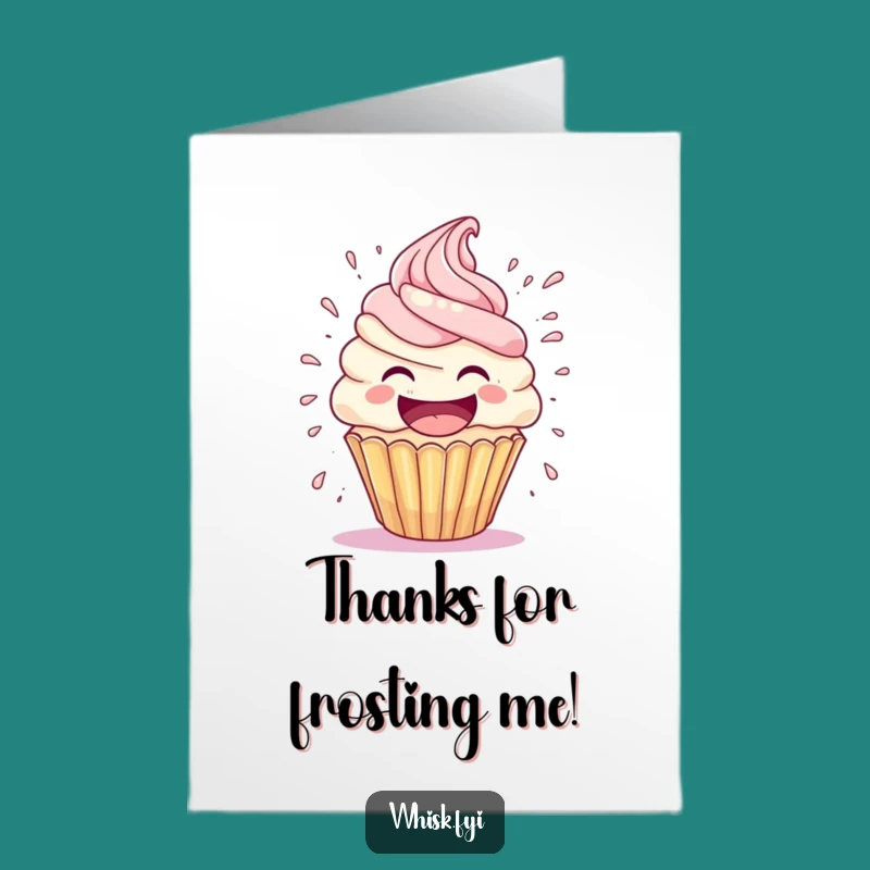 Free Printable Cupcake Thank You Card: Frosting Explosion Fun, Downloadable
