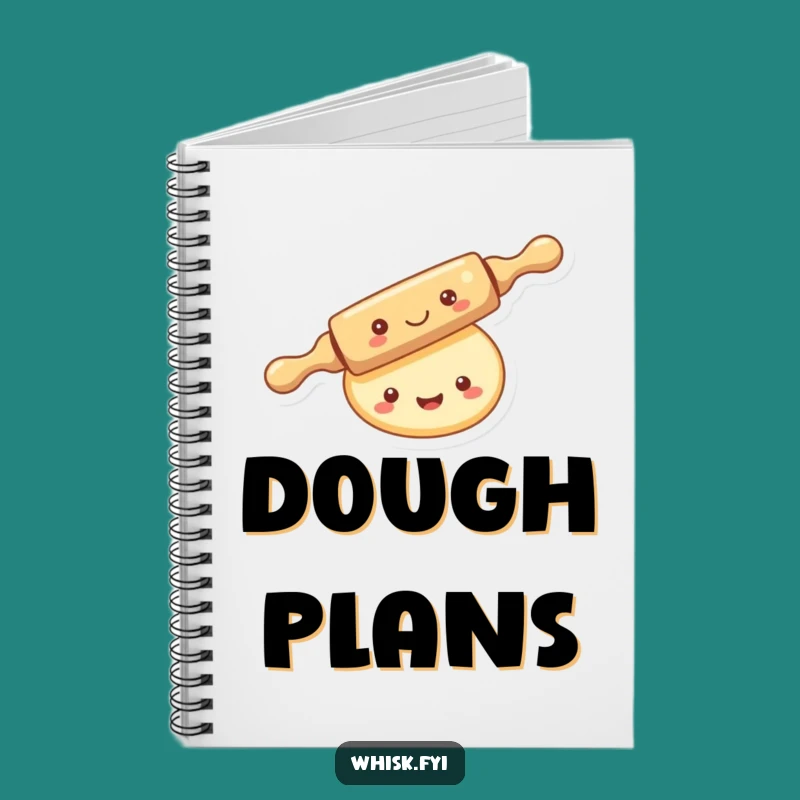 Funny Kawaii Rolling Pin Notebook: Jot Down Baking Ideas with Joy