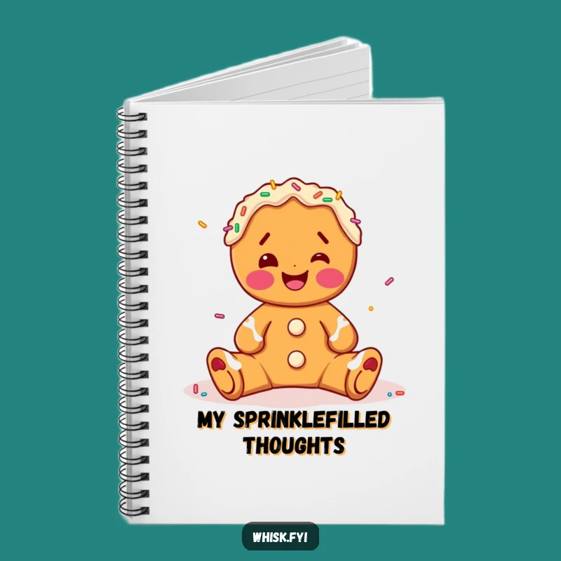 Funny Gingerbread Decorating Notebook - Joyful Journaling, Perfect Gift Idea