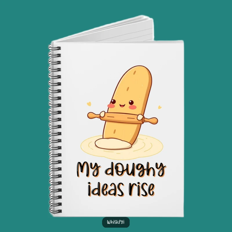 Funny Gleeful Baguette Baking Notebook - Baker's Carb Journal Gift