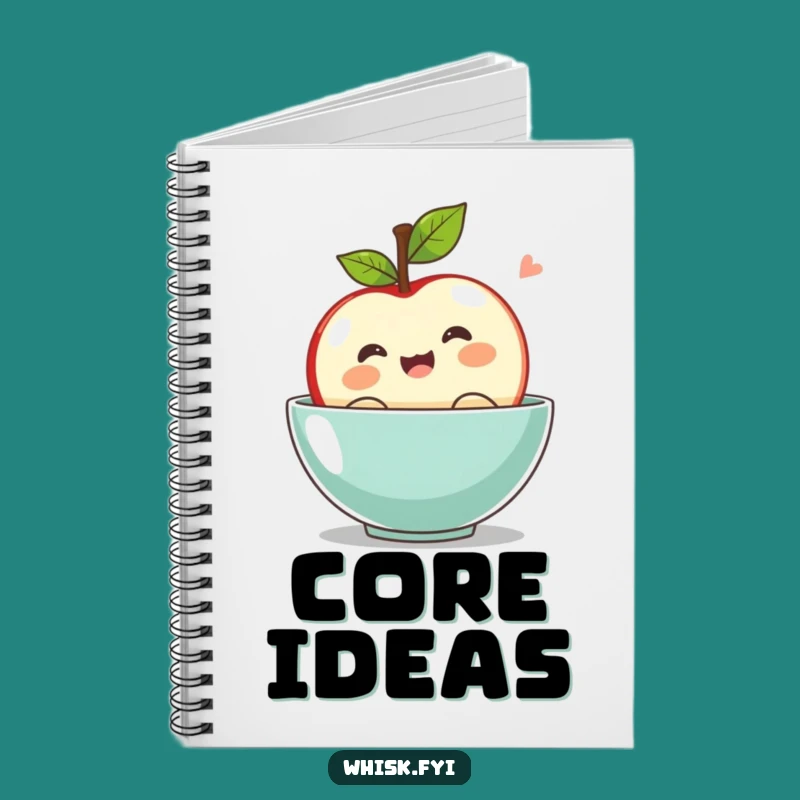 Funny Kawaii Apple Bobbing Notebook: Jot Down Ideas with Fall Excitement