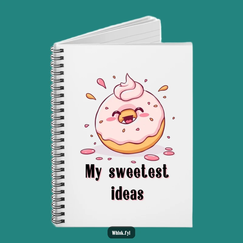 Funny Kawaii Donut Notebook - Joyful Frosting Journal