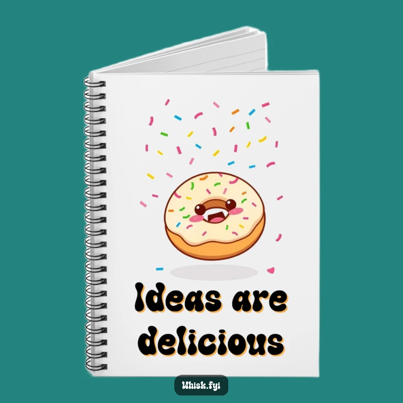 Funny Kawaii Donut Notebook - Joyful Sprinkles Journal Humor Gift