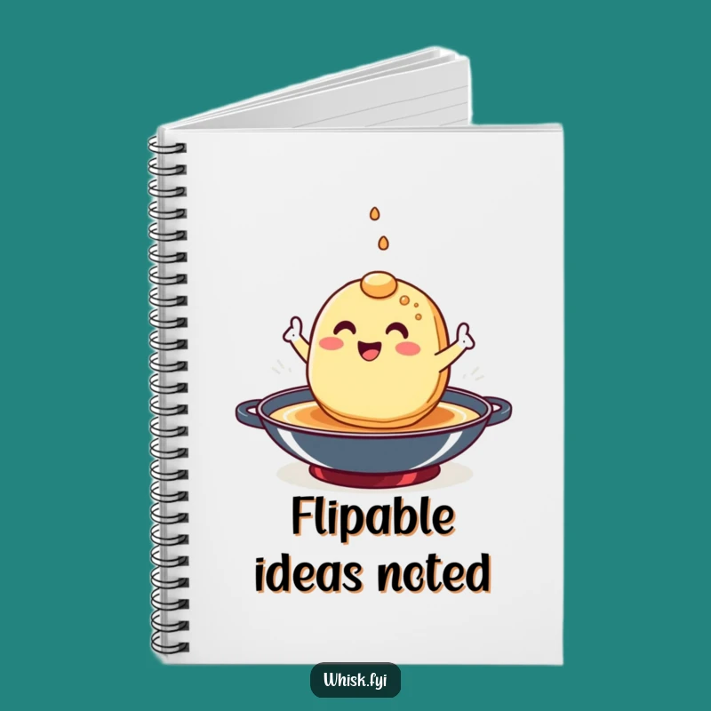 Funny Pancake Flip Notebook - Hilarious Journal for Breakfast Ideas