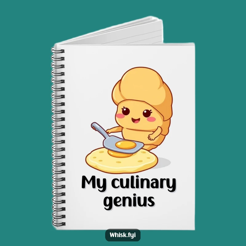 Funny Croissant Notebook: Expert flipper, for recipes and funny ideas.