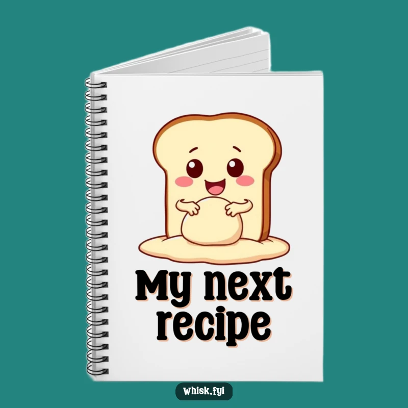Funny Kawaii Bread Notebook - Enthusiastic Baker's Journal