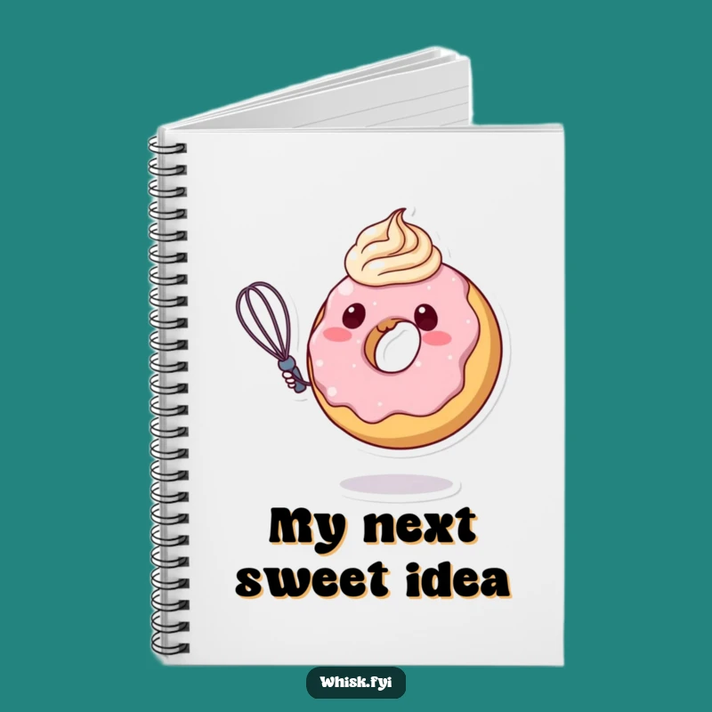 Funny Donut Frosting Notebook: Cute Character Journal for Sweet Ideas Funny Gift