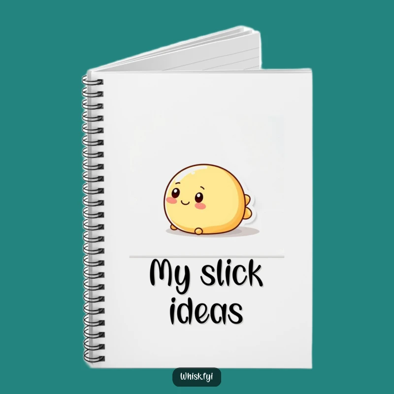 Funny Wobbly Butter Notebook - Smooth Sliding Recipe Journal