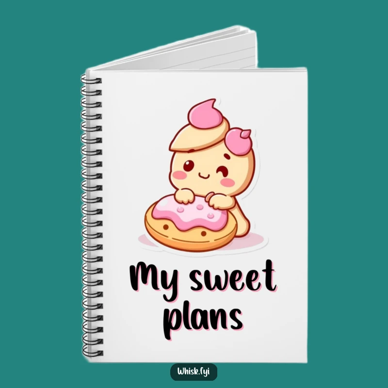 Funny Kawaii Cookie Notebook - Decorating Journal Humor Gift