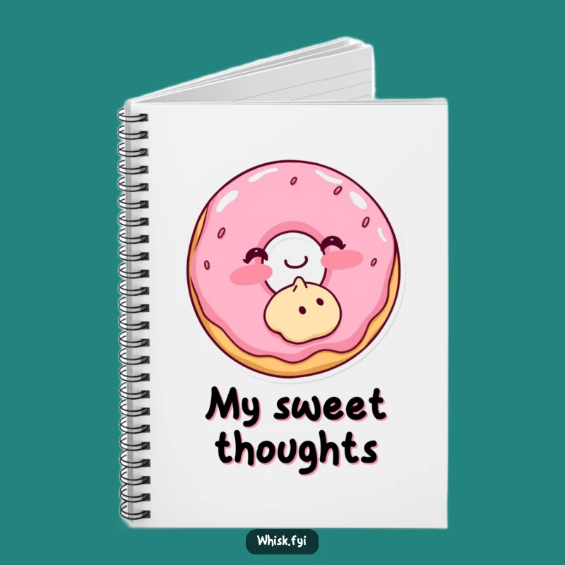 Funny Donut Blushing Notebook A Journal for Sweet Ideas