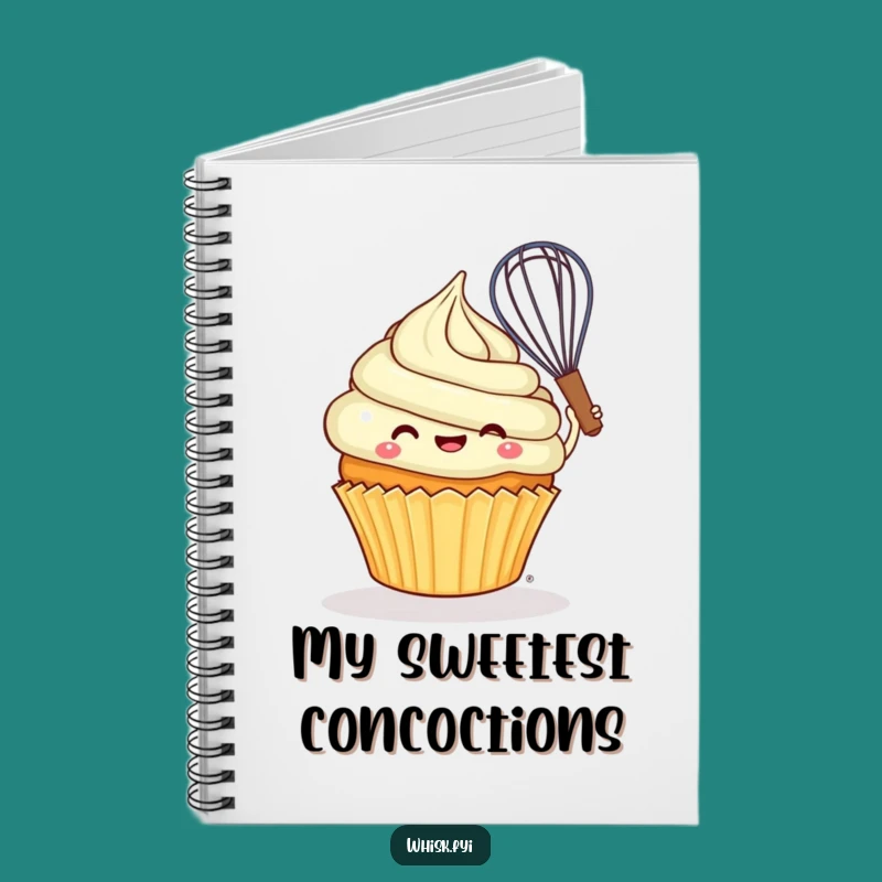 Funny Cupcake Notebook: Cheerful baker, for recipes and funny ideas.