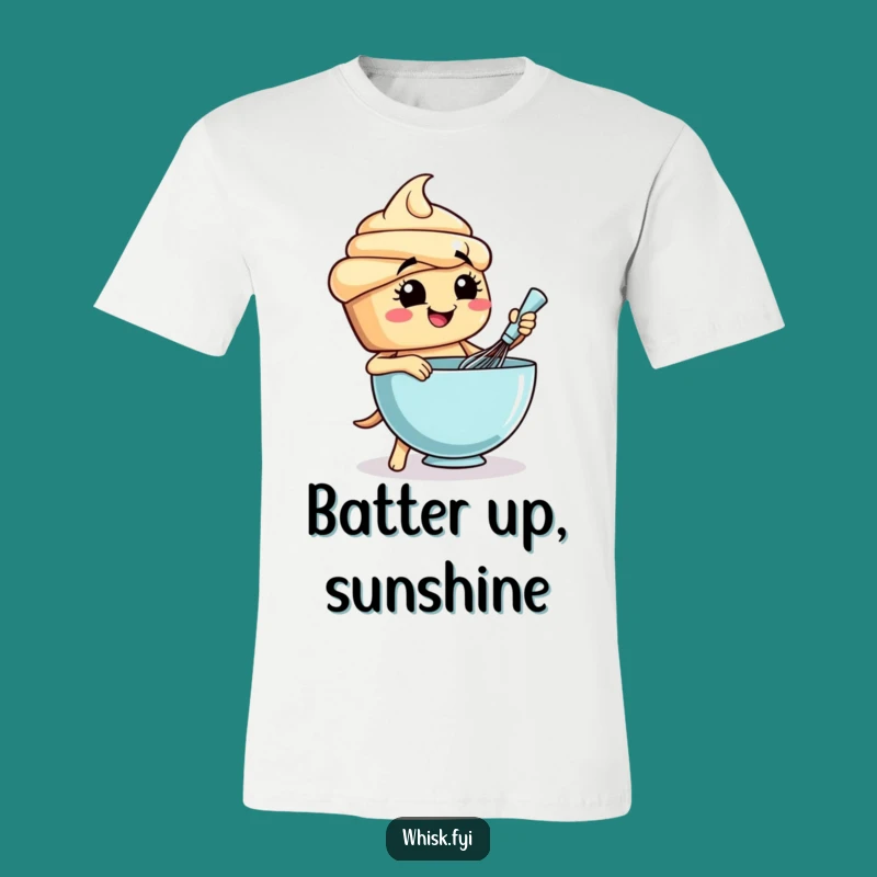 Funny Cupcake Baking T-Shirt - Hilarious Whisking Batter Tee Gift