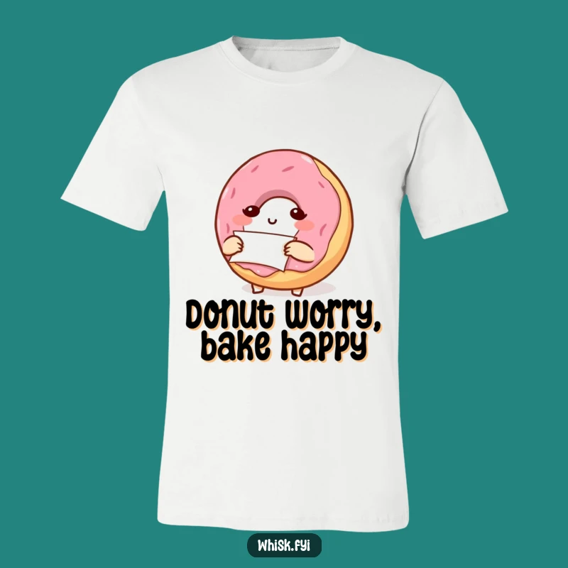 Funny Donut Folding Parchment T-Shirt: Precise Baker Character Tee Gift