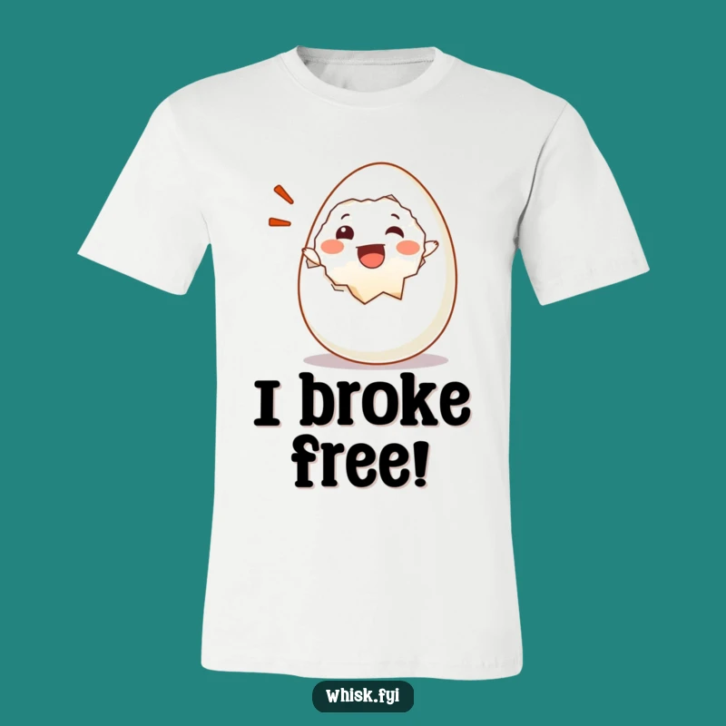 Funny Happy Egg Cracking T-Shirt - Hilarious Breakfast Joy Gift