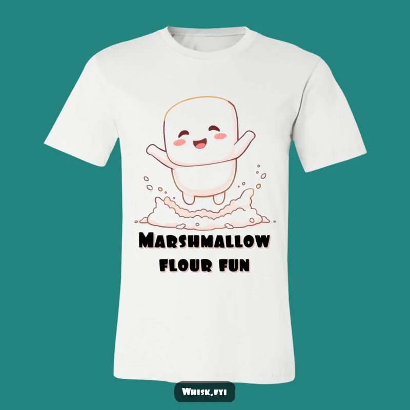 Funny Marshmallow Flour Fun T-Shirt - Hilarious Baking Humor Tee