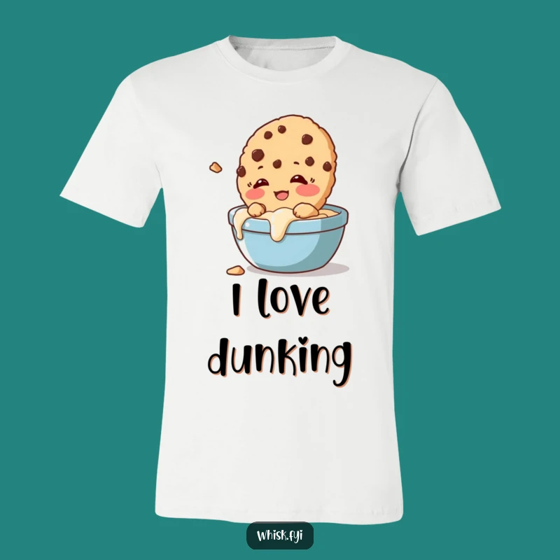Funny Cookie Dunk T-Shirt A Giggling Crumb Humor Gift