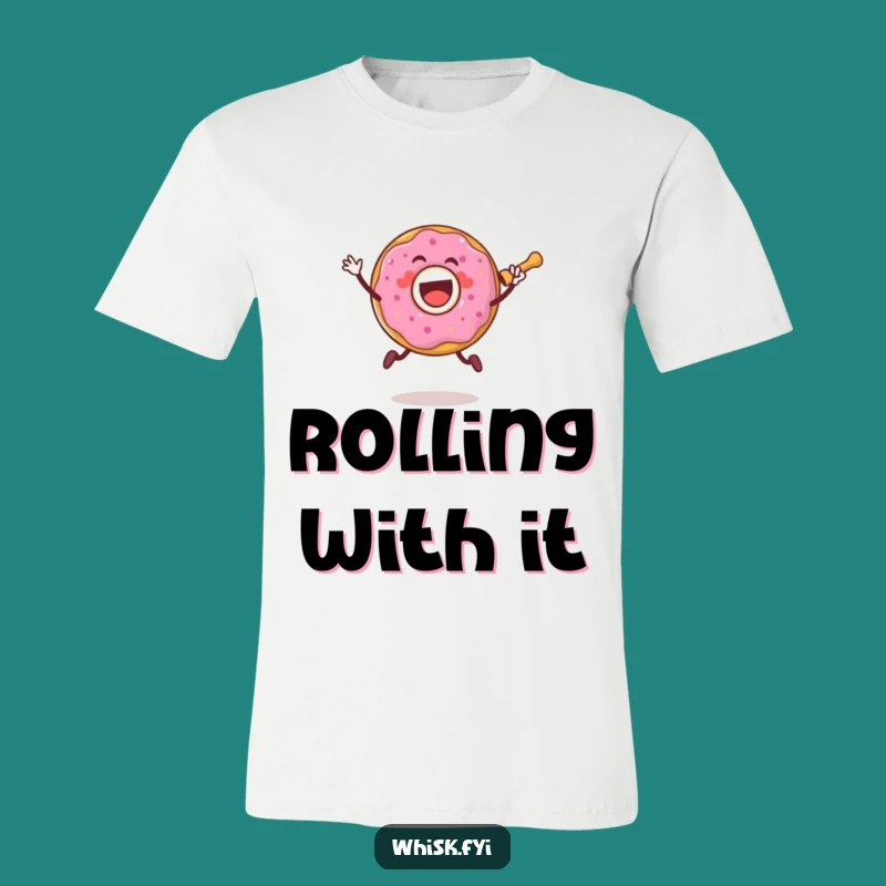 Funny Donut Baker T-Shirt - Hilarious Dough Jumping Tee Gift