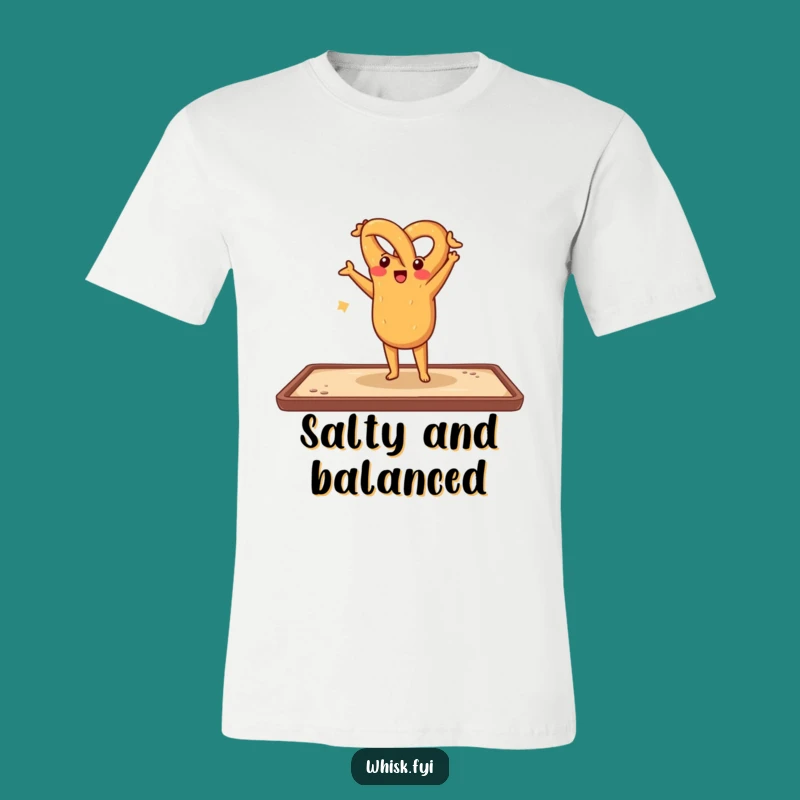 Funny Pretzel Handstand Tee: Salty & Sweet Baker Shirt, Ideal Funny Gift for Snack Enthusiasts