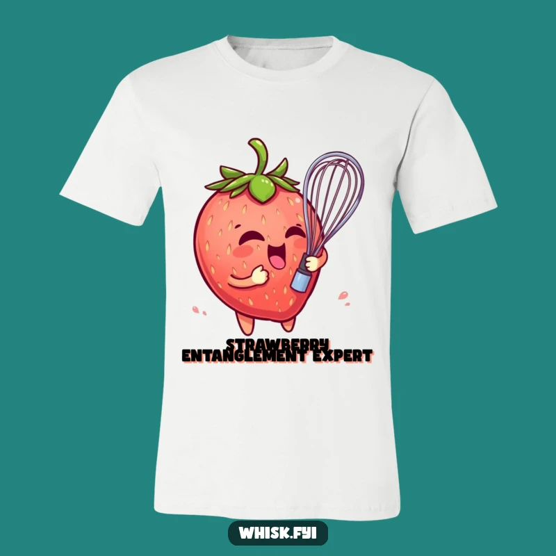 Funny Strawberry Whisk T-Shirt: Hilarious Fruit Mishap Apparel