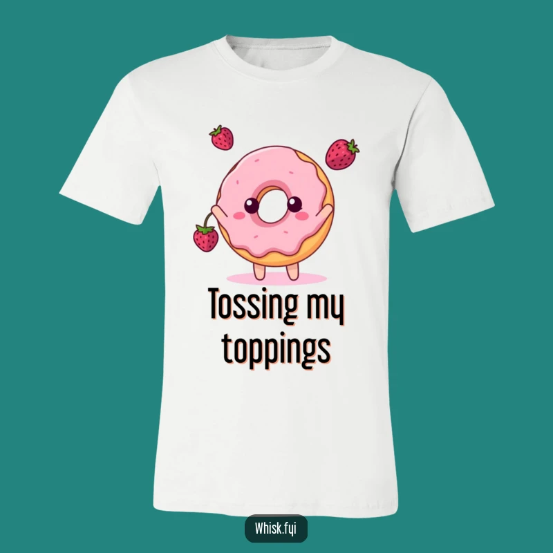 Funny Donut Berry Toss T-Shirt - Hilarious Playful Treat Gift