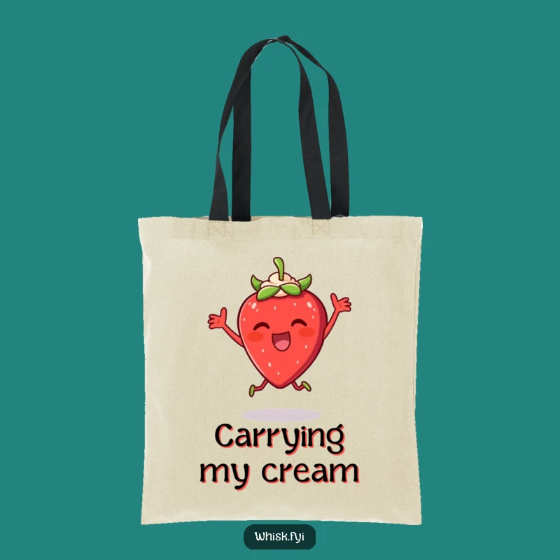 Funny Strawberry Dance Tote Bag - A Sweet Accessory for Humor Lovers
