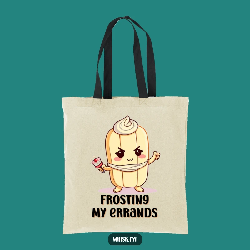 Funny Baguette Frosting Tote Bag: Carry Your Creations in Style