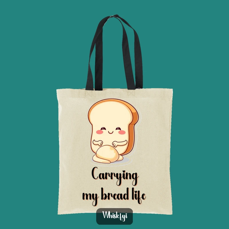 Funny Bread Maker Tote Bag: Whimsical Baker Accessory for Grocery Trips Gift