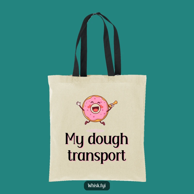Funny Donut Baker Tote Bag - Sweet & Fun Dough Carry-All Gift