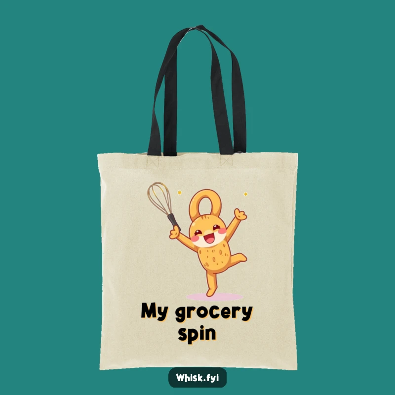 Funny Pretzel Somersault Tote Bag A Reusable Baking Gift