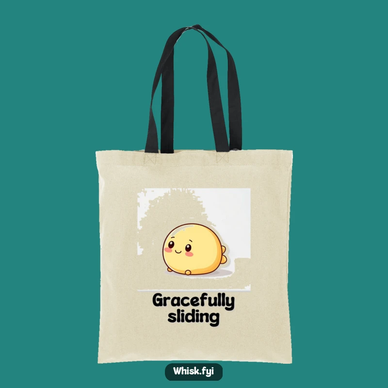 Funny Wobbly Butter Tote Bag - Smooth Sliding Character Carryall