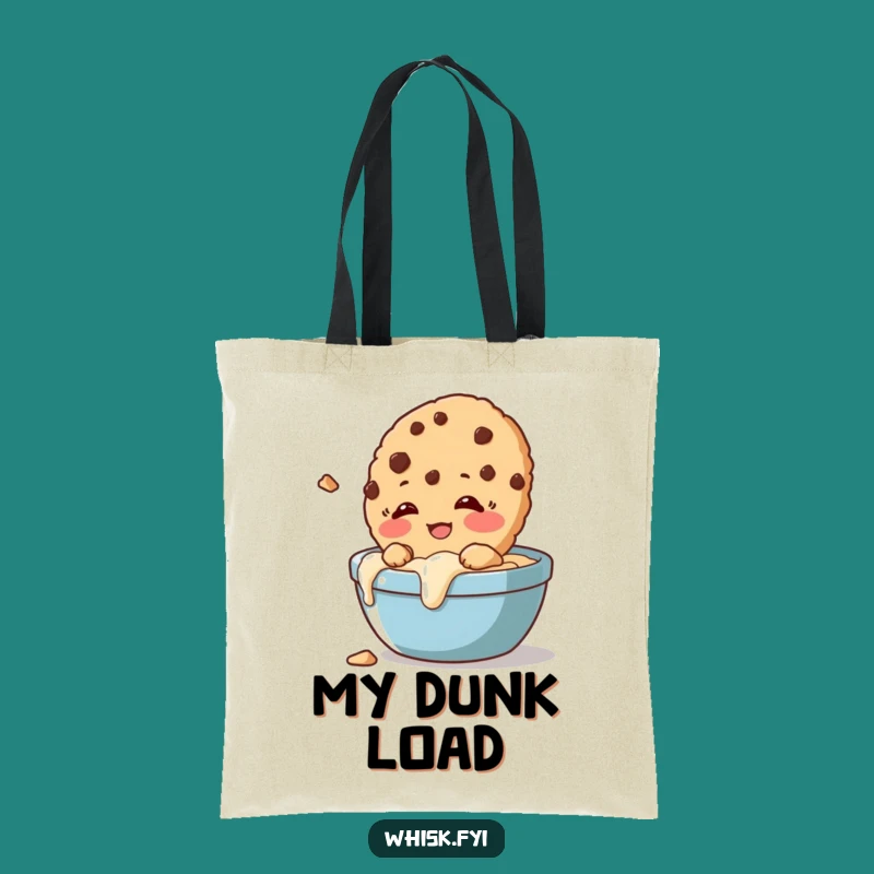 Funny Cookie Dunk Tote Bag A Reusable Giggling Treat Gift