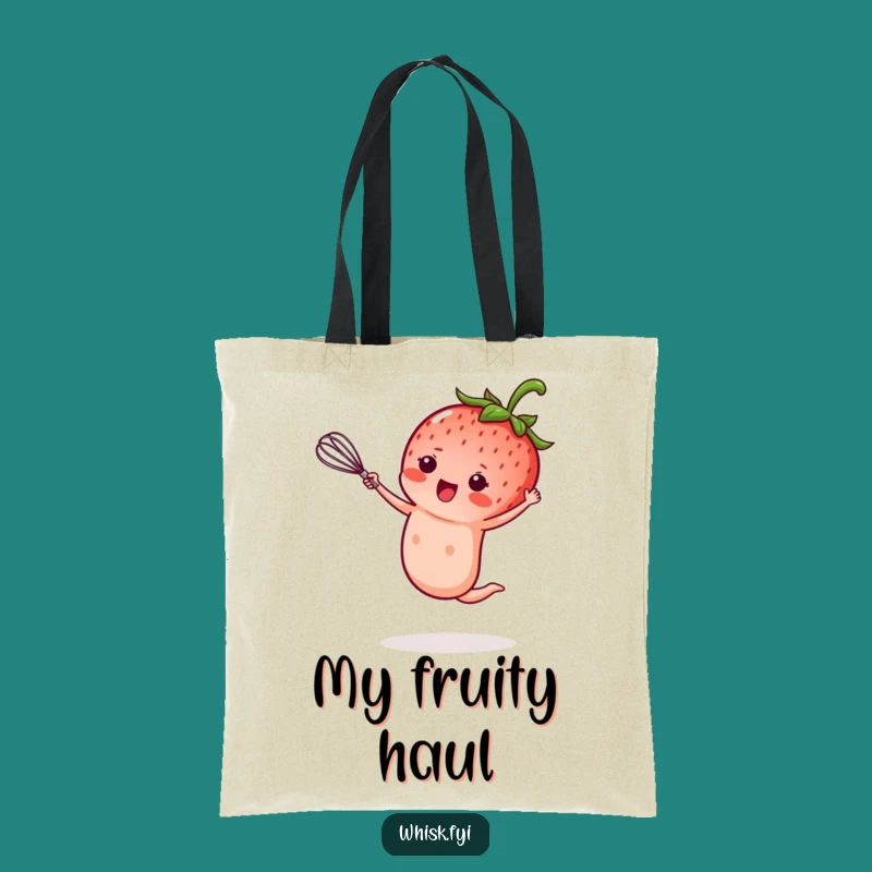Funny Kawaii Strawberry Tote Bag: Chic & Hilarious Baking Accessory Gift